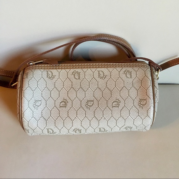 Dior Handbags - Vtg, Honeycomb Barrel Bag